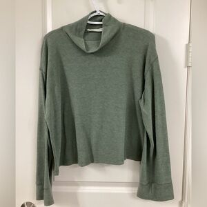 Lush Sage Cowl Neck Sweater